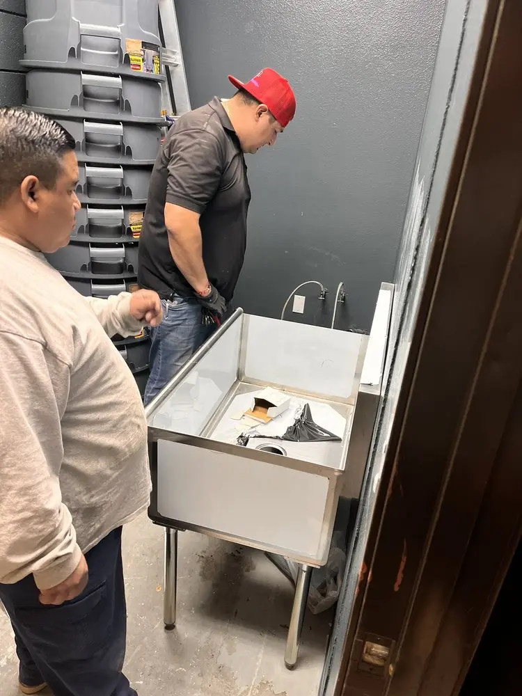 Commercial plumbing and sink installation in Hemet